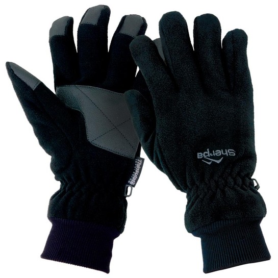 Sherpa Full Fingered Fleece Glove Black 3XS 