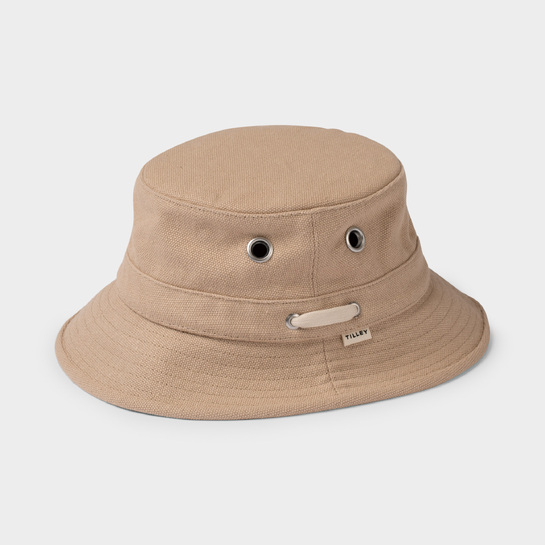 Tilley Hemp Canvas Bucket Hat Sesame Tan M
