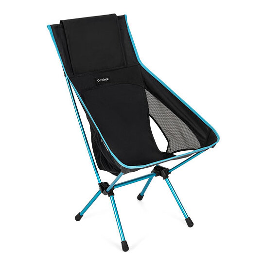Helinox Chair One Highback (re) - Black with Blue Frame