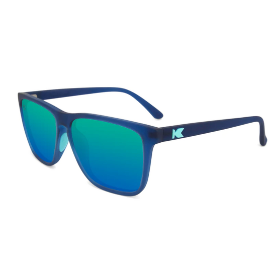 Knockaround Sunglasses Fast Lanes Sport | Rubberized Navy / Mint