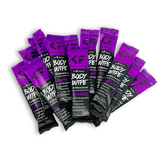 Klean Freak Body Wipes - 12 Pack Lavender