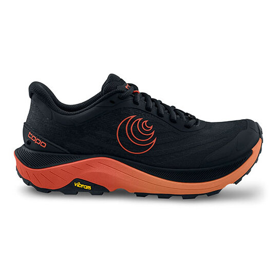 Topo Ultraventure 4 Men's Wide Running Shoes Black/Red 10.5