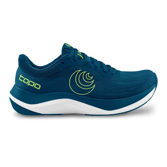 Topo Men's Ultrafly 6 Running Shoes Navy/Lime 10.5