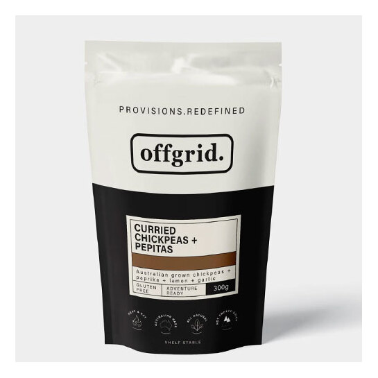 Offgrid Heat & Eat Meal - Curried Chickpeas + Pepitas