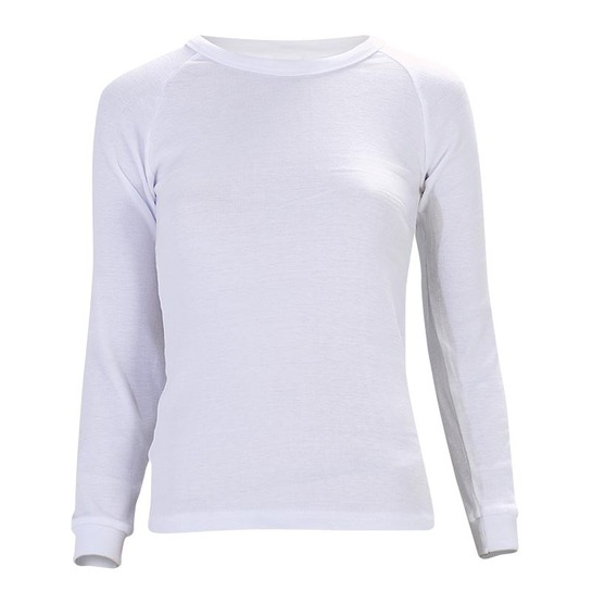 Sherpa Kids' Polypro Long Sleeve Thermal Top White 2 