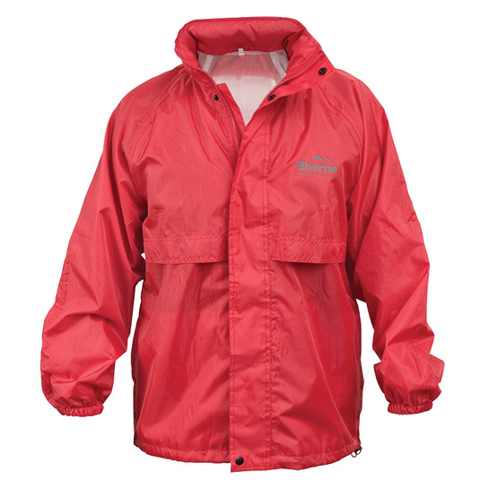 Sherpa Stay Dry Hiker Rain Jacket Red 3XL 