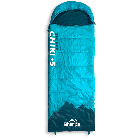 Sherpa Kids' Chiki +5 Sleeping Bag Aqua