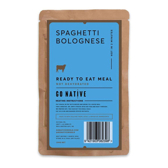 Go Native Spaghetti Bolognese Meal - 1 Serve (PAST BEST BEFORE DATE)