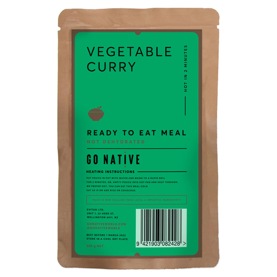Go Native Veg Curry Meal - 1 Serve (PAST BEST BEFORE DATE)