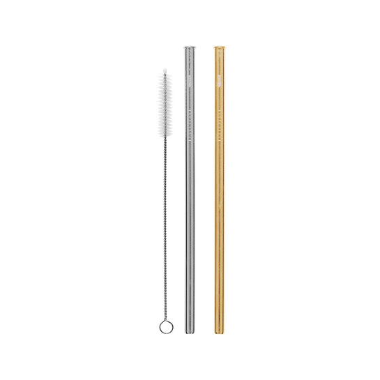 Cheeki Stainless Steel Reusable Straws 2 pack