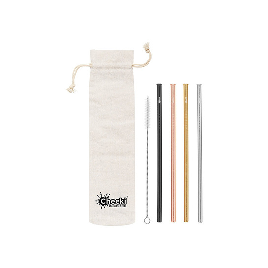 Cheeki Stainless Steel Reusable Straws 4 pack