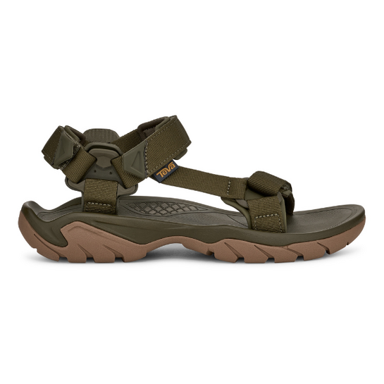 Teva Men's Terra Fi 5 Universal Sandal - Dark Olive/Honey Brown 10