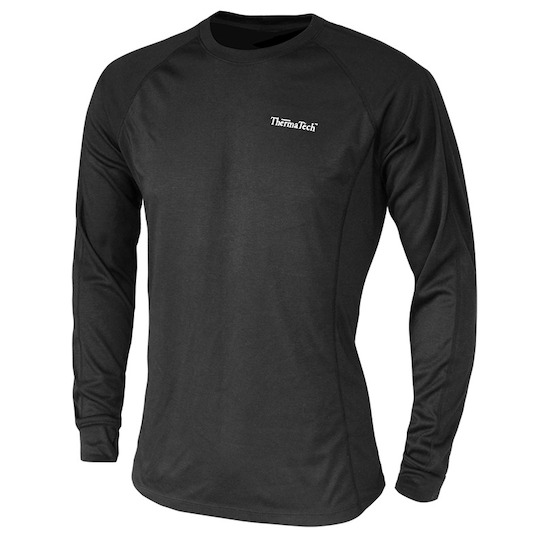 Thermatech Mens Ultra Long Sleeve Midlayer Top Black S