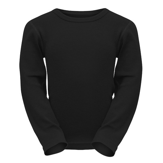ThermaTech Kids Long Sleeve Baselayer Top Black 12