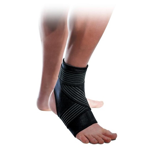ThermaTech Ankle Compression Strap Support Black L