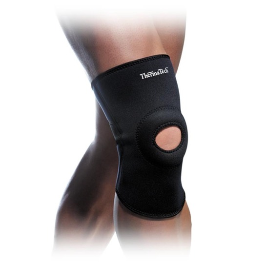 ThermaTech Open Knee Compression Sleeve Black L