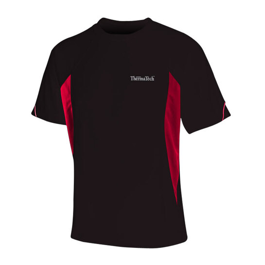 ThermaTech Kids UPF50 Performance Tee Black/Red 10