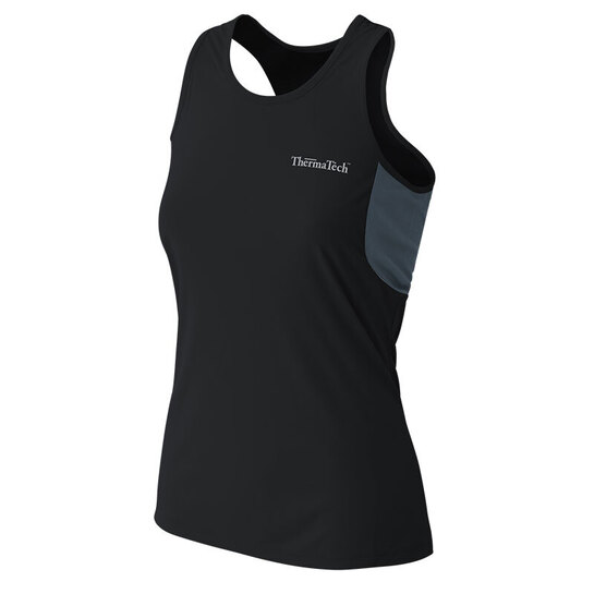 ThermaTech Womens Performance Singlet Black/Charcoal L