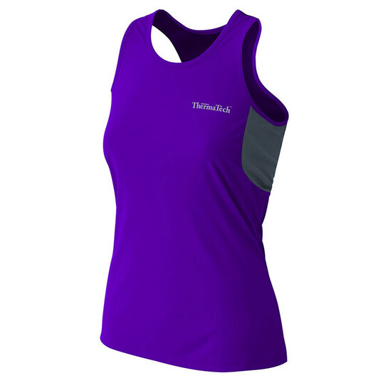 ThermaTech Womens Performance Singlet Purple/Charcoal XL