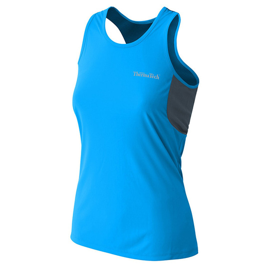ThermaTech Womens Performance Singlet Turquoise/Charcoal L