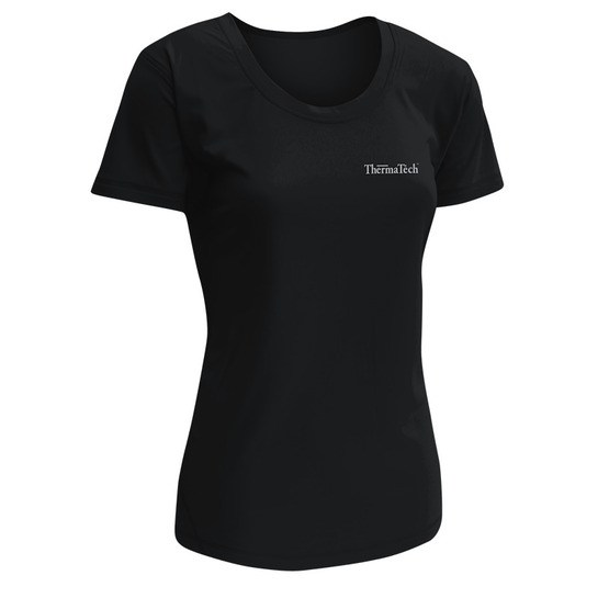 ThermaTech Women's UPF50 SpeedDri T-Shirt Black L