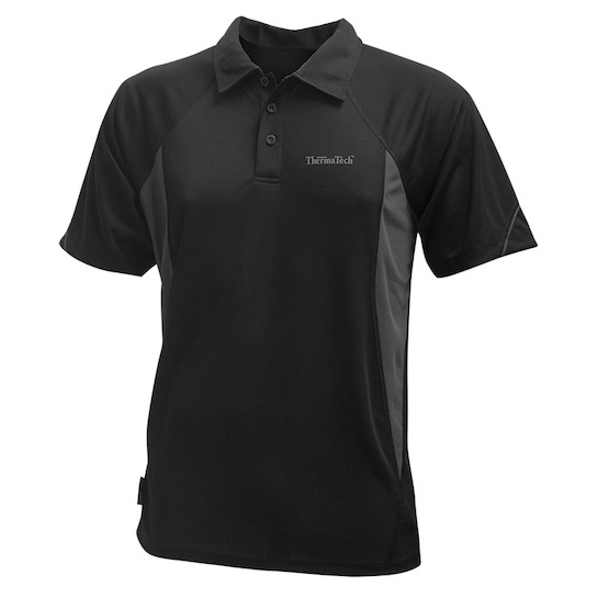 ThermaTech Mens UPF50 Collared T-Shirt