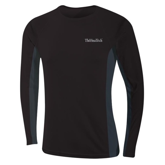 Thermatech Mens Ultra Long Sleeve Thermal Top Black/Charcoal S
