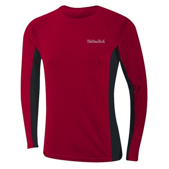 Thermatech Mens Ultra Long Sleeve Thermal Top Red/Charcoal M