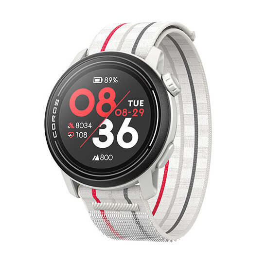 Coros Pace 3 GPS Sport Watch White with Nylon Band